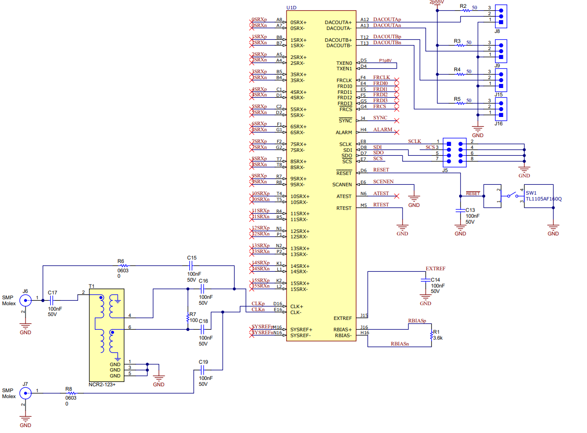  DAC39RF10-SP Biasing Diagram