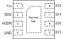 TMP1827 Pin Diagram (WSON-8 Package)