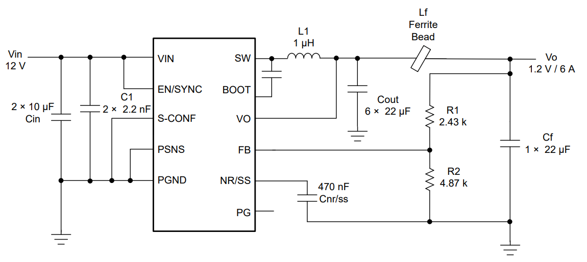  TPS62916 typical
                    schematic.