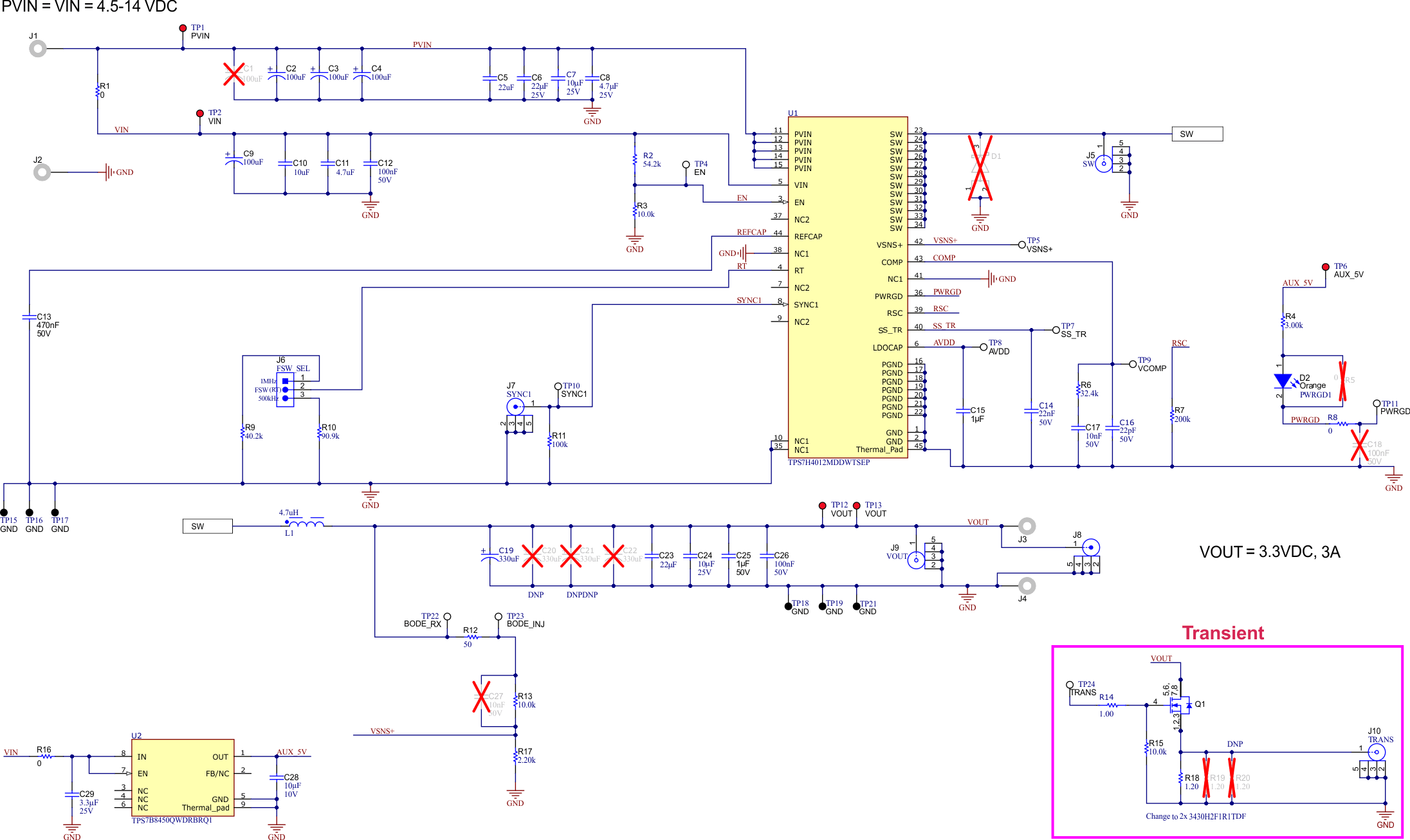  TPS7H4013EVM Schematics