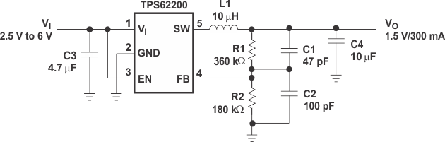 TPS62200 TPS62201 TPS62202 TPS62203 TPS62204 TPS62205 TPS62207 TPS62208 ai_lion18_lvs417.gif