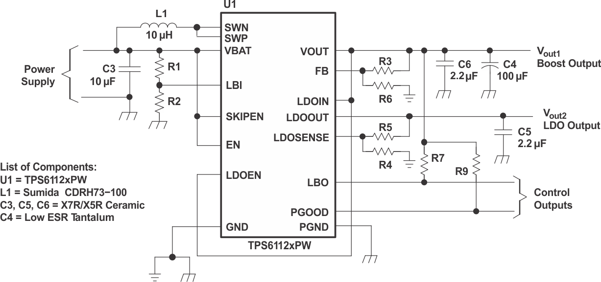 TPS61120 TPS61121 TPS61122 PMI_FSD_LVS427.gif