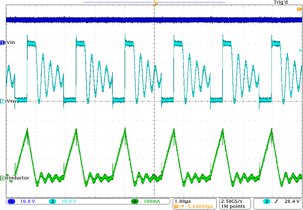 TPS61161-Q1 Input Voltage 12
V TPS61161-Q1 wvfrm_01_12v_slvsa18.png