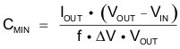 TPS61253 TPS61254 TPS61256 TPS61258 TPS61259 TPS612592 eq9_Cmin_lvsag3.gif