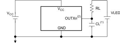 TLC59581 TLC59582 sch_RT_FT_TC_OUTXn_slvsce7.gif