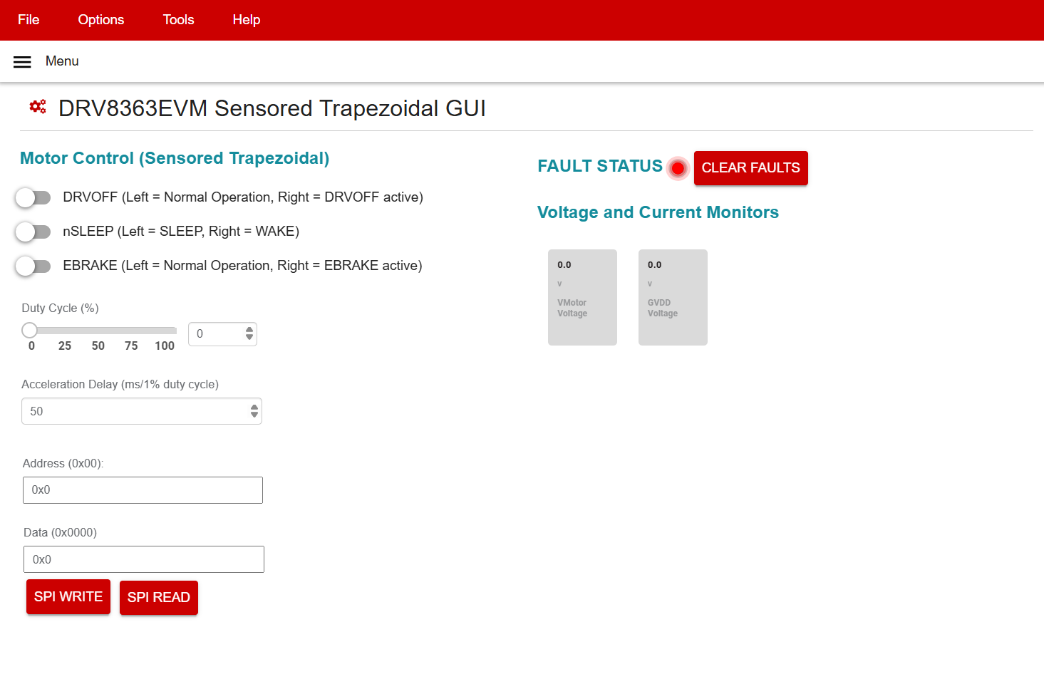DRV8363-Q1EVM DRV8363-Q1EVM GUI