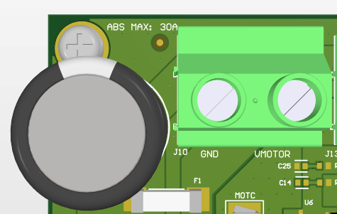 DRV8363-Q1EVM VMOTOR Input (J10)