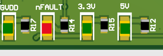 DRV8363-Q1EVM Status LEDs