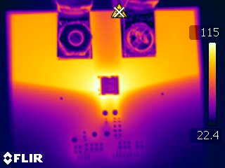 AMC-AMP-200APK-EVM Thermal Image of the
                    AMC-AMP-200APK-EVM