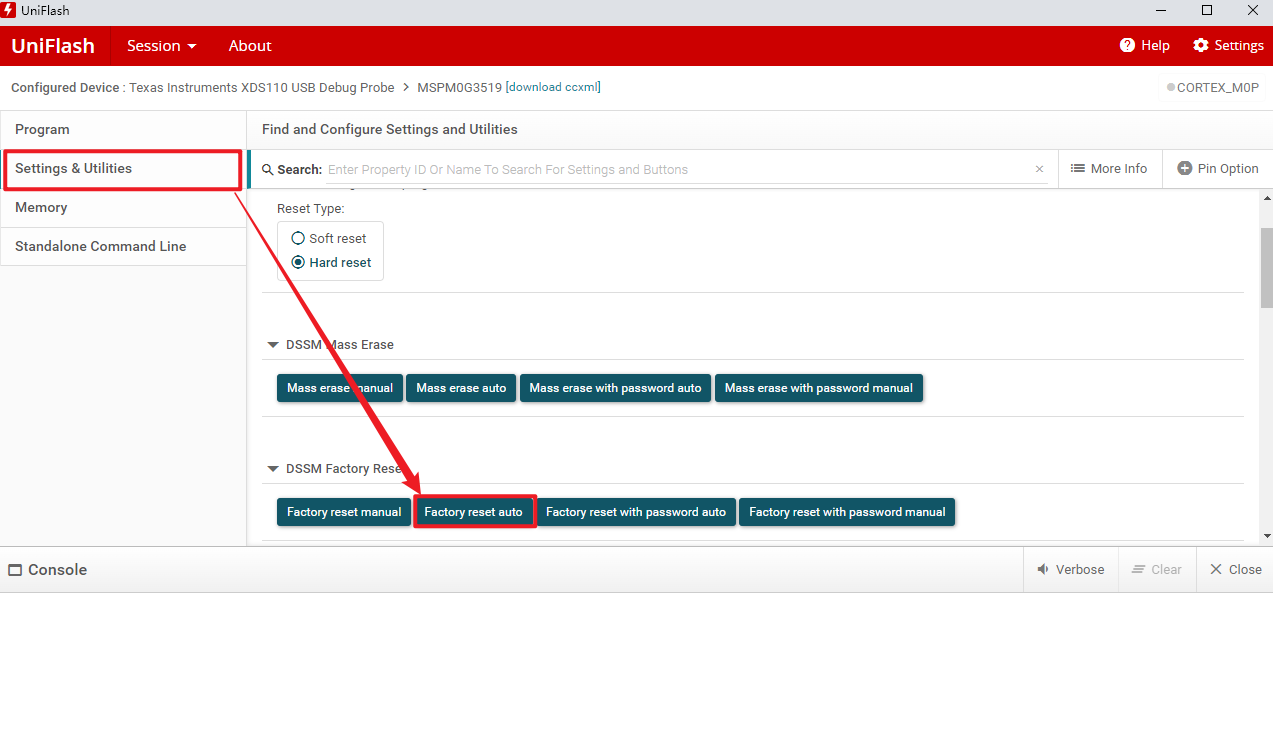 通過 Uniflash 恢復(fù)出廠設(shè)置 通過 Uniflash 恢復(fù)出廠設(shè)置