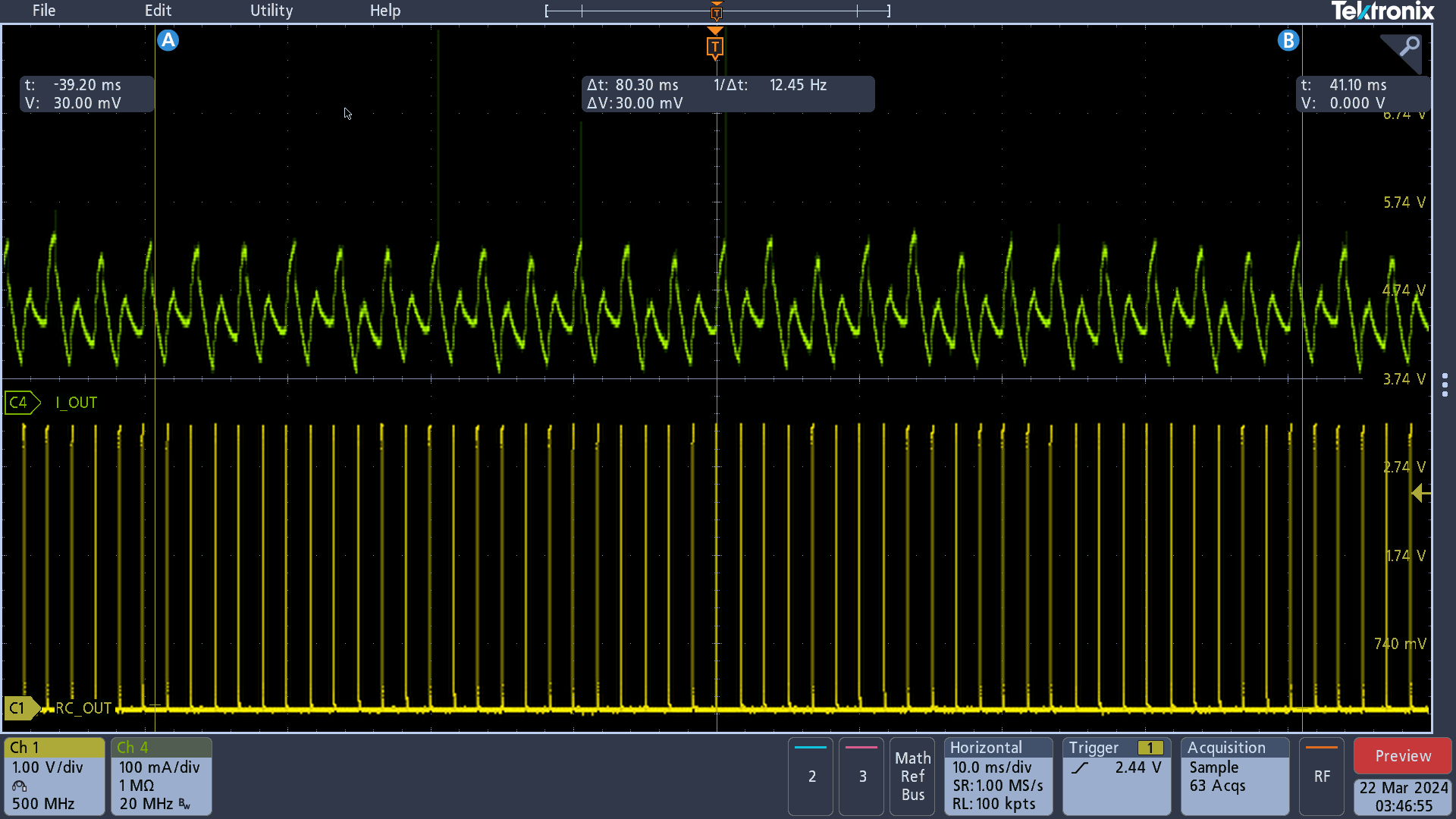  使用 RC_OUT 計算出的電機轉(zhuǎn)速