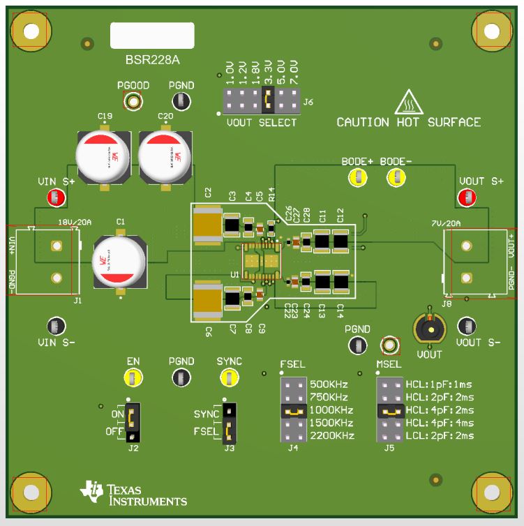  TPSM843B22 EVM 標準布局