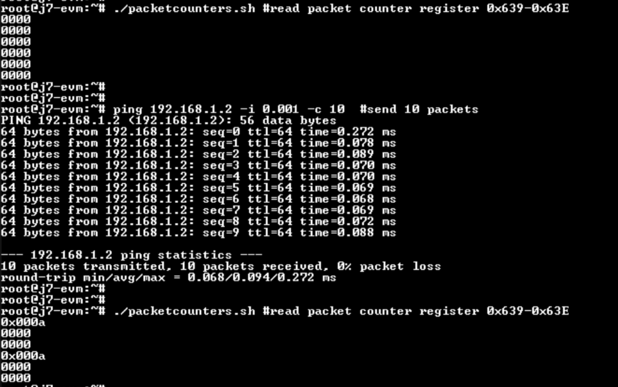  使用 DP83TC812 檢查吞吐量和數(shù)據(jù)包計數(shù)器