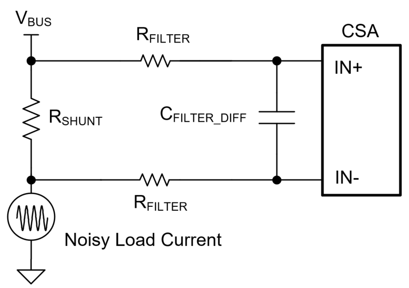  具有輸入差分濾波器的電流檢測放大器