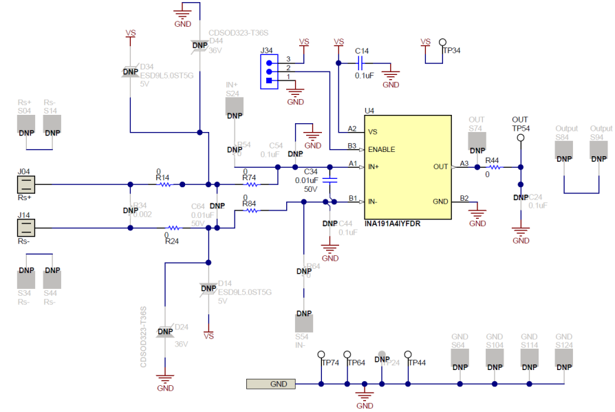  INA191A4EVM 原理圖