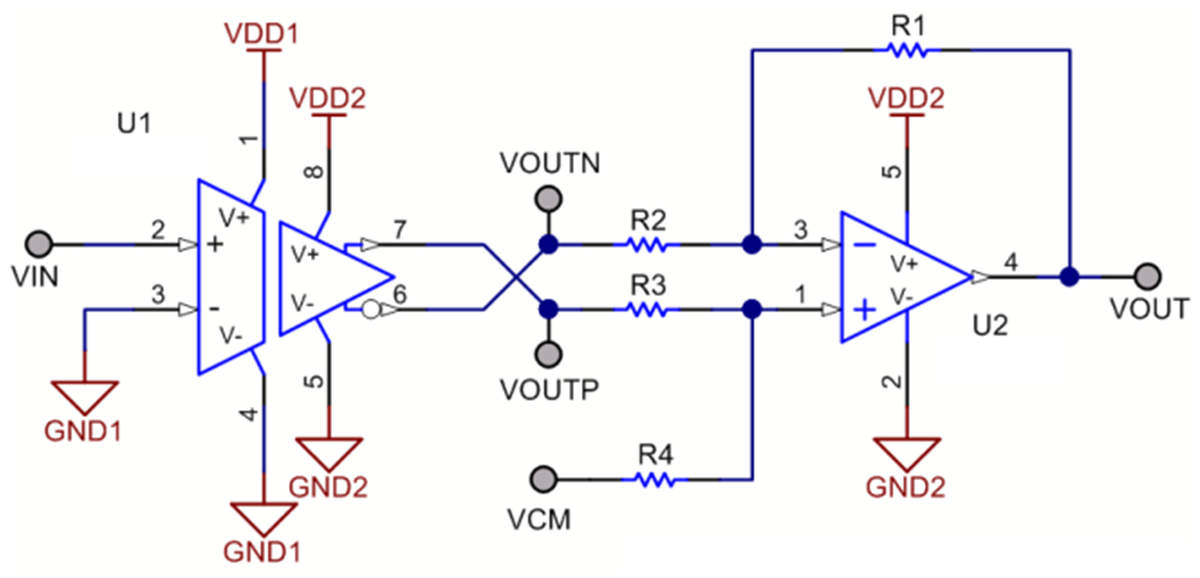  差分至單端轉(zhuǎn)換示例