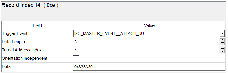  寄存器 0x20 上的連接事件