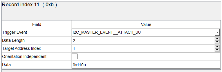  寄存器 0x0A 上的連接事件