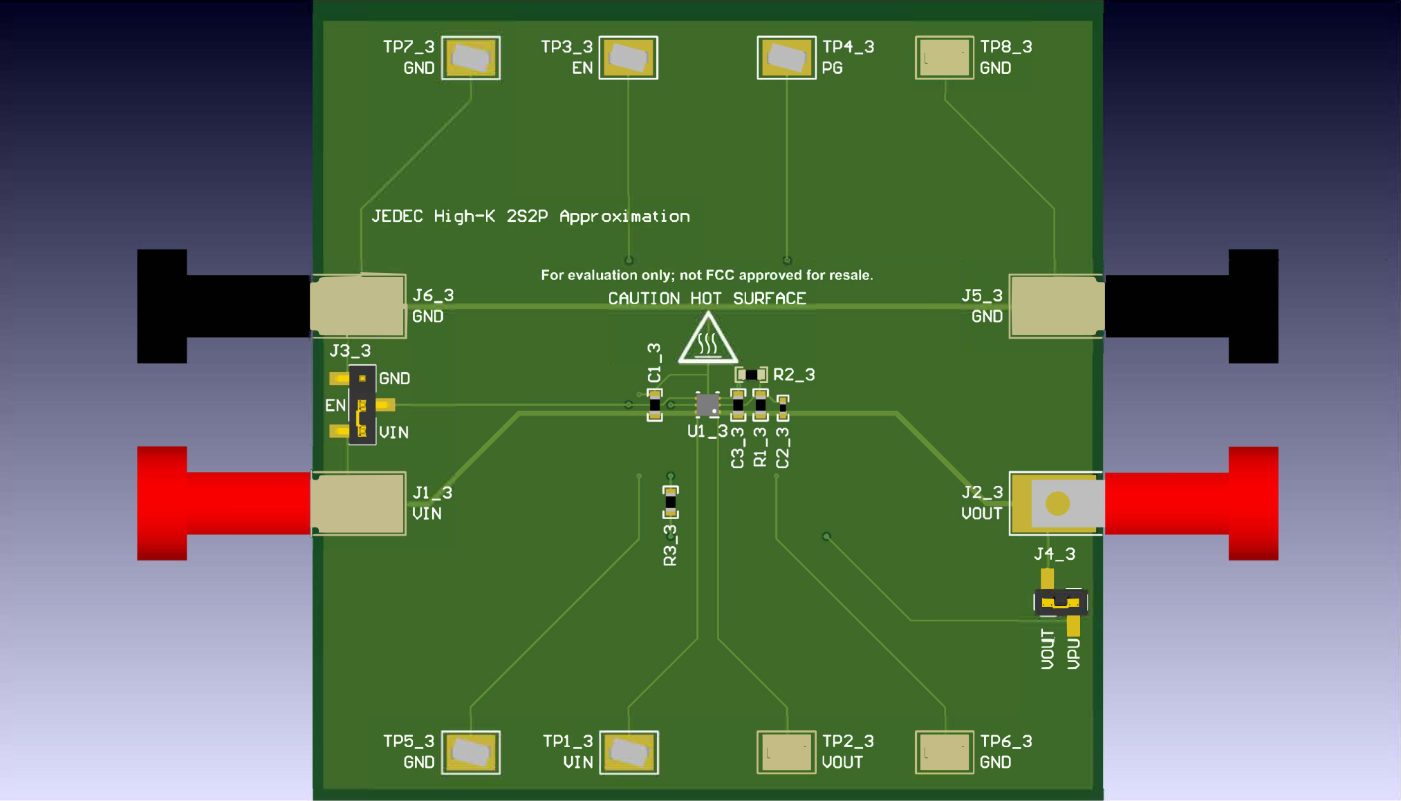  TPS745 (WSON) JEDEC 高 K 近似布局