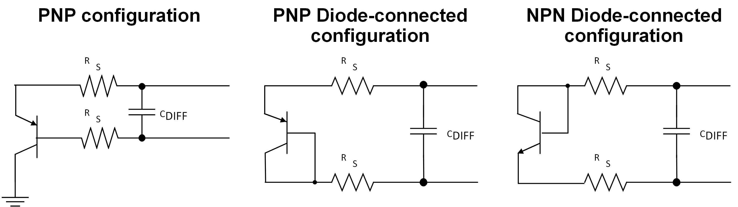  正確的 PNP 和 NPN 連接