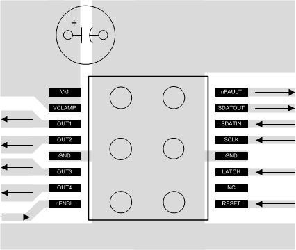 DRV8804 布局建議