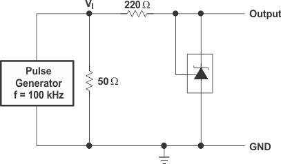 TL1431-SP Test Circuit
for Pulse Response GUID-2DE305FC-65D8-4CE7-B912-87D51113502F-low.gif