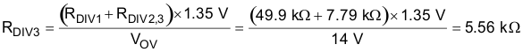 TPS24740 TPS24741 TPS24742 TPS24740 TPS24741 TPS24742 Eq31_Rdiv3_slvscv6.gif