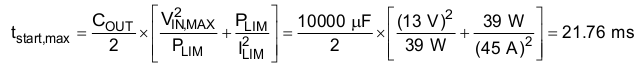TPS24740 TPS24741 TPS24742 TPS24740 TPS24741 TPS24742 Eq59_tstartmax_slvscv6.gif