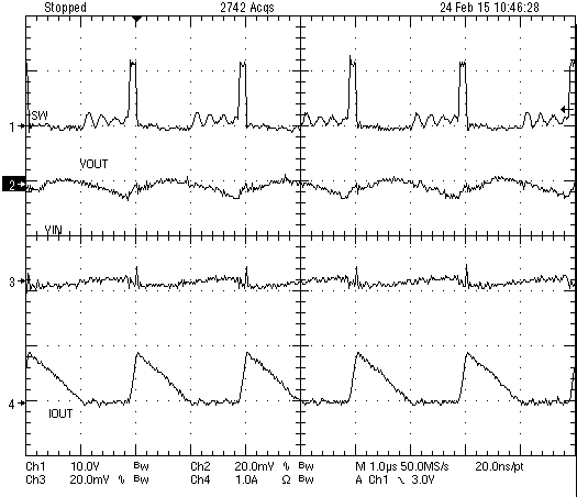TPS566250 Discontinuous
Conduction Mode
(Inductor Current) TPS566250 wvfrm_04_inpt_outpt_dcm_slvscv3.png