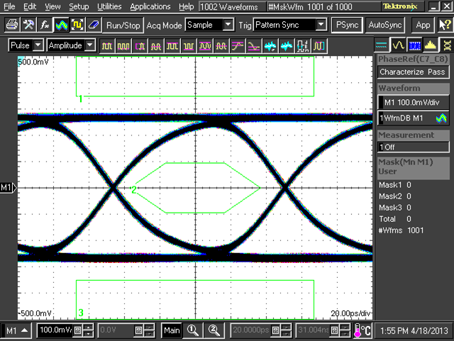 DS125DF111 Output Eye Diagram
10.3125 Gbps DS125DF111 eye.png