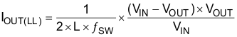 TPS564201 Eq_Iout_LL_SLVSDJ7.gif