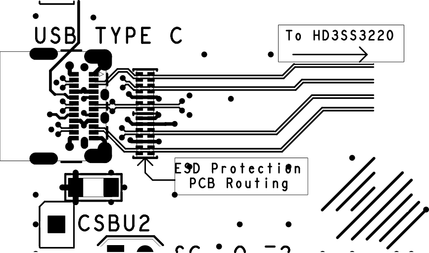HD3SS3220 HD3SS3220L 布局示例 2