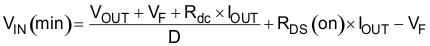 TPS54360B-Q1 TPS54360B-Q1 Eq_Vin_min_slvsdv1.gif