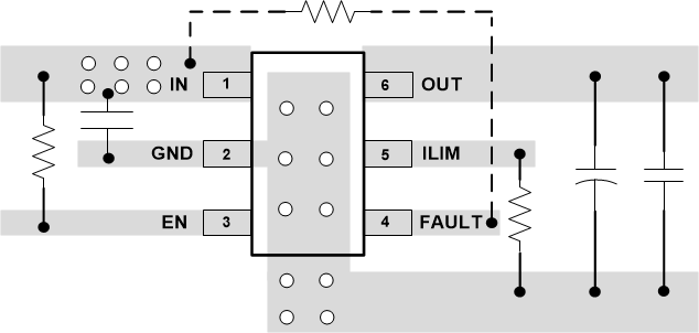 TPS25221 TPS25221DBV_Layout.gif