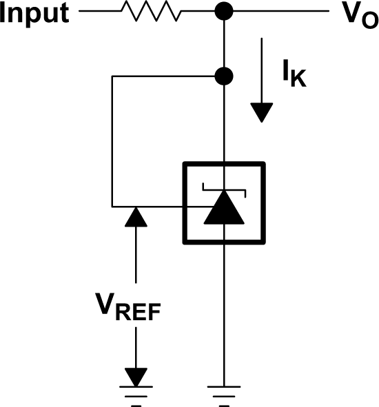 TLV431 TLV431A TLV431B Test Circuit for vKA = VREF, VO = VKA = VREF
