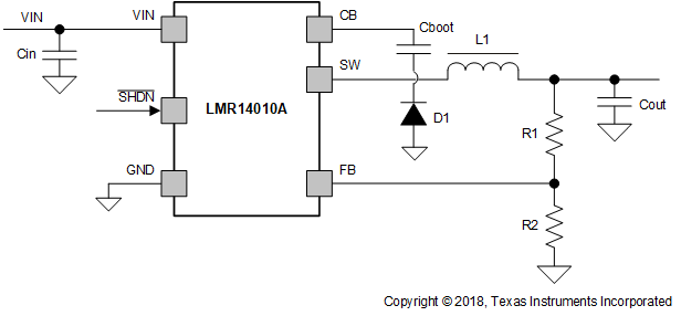 LMR14010A 簡化原理圖