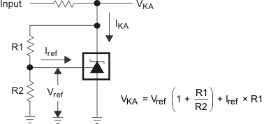 TL431 TL432 針對(duì) VKA&nbsp;> Vref 的測(cè)試電路