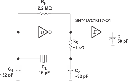 SN74LVC1G17-Q1 SN74LVC1G17-Q1 典型應(yīng)用