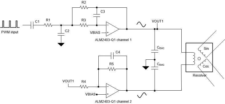 ALM2403-Q1 Resolver-Based Application