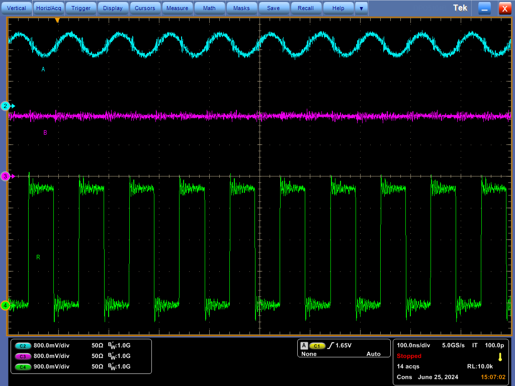THVD2419 THVD2429 THVD2429 Receiver Waveform with ±200mV VID THVD2419 THVD2429 THVD2429 Receiver Waveform with ±200mV VID