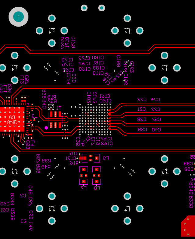 ADC12QJ1600-SEP 底層布線：CLK±，SYSREF 和 D[7:4]± 布線