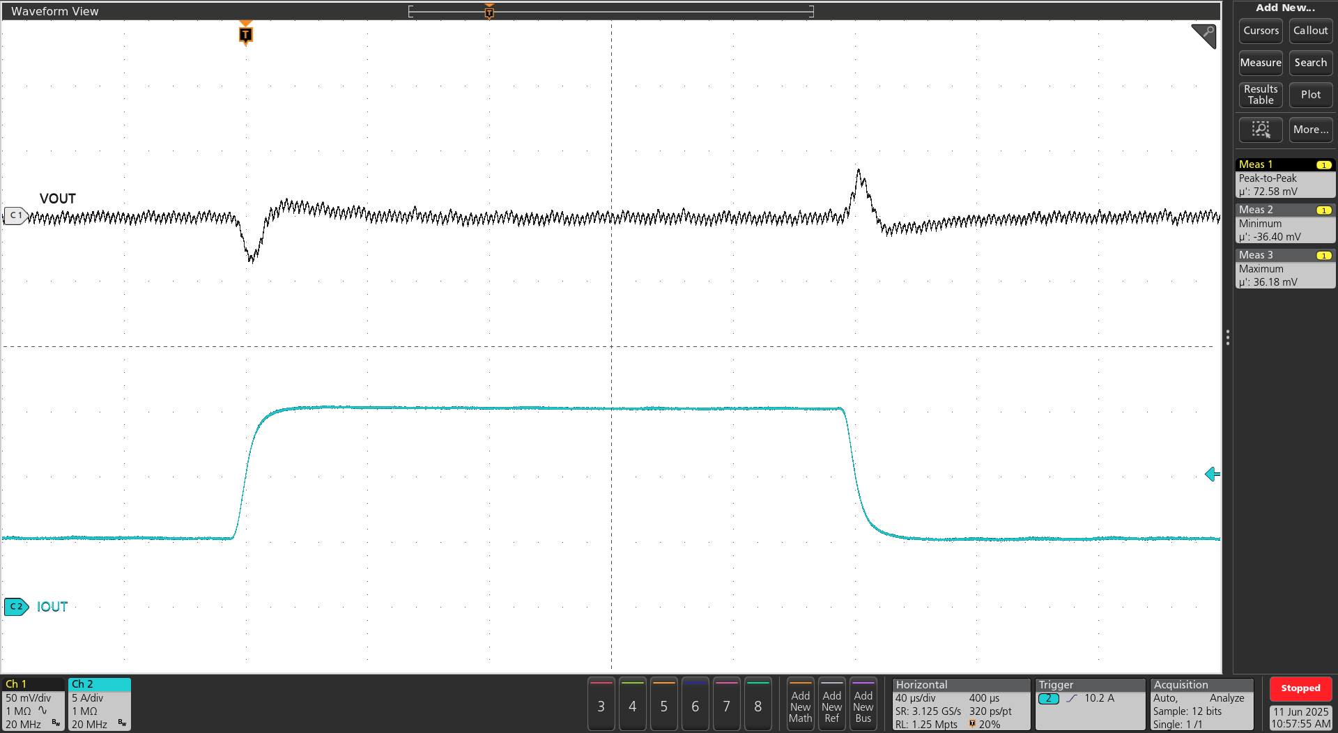 TPS548B23 負載瞬態(tài)