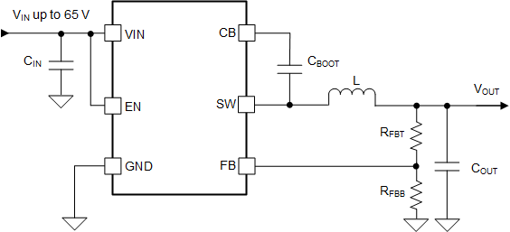 LMR51606-Q1 LMR51610-Q1 簡化原理圖
