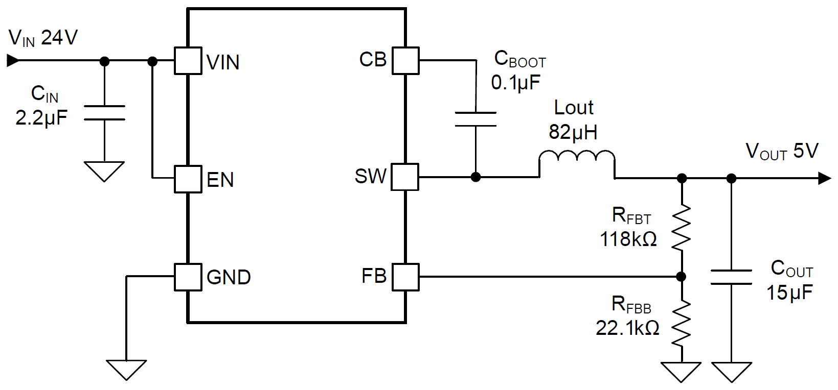 LMR51603-Q1 應(yīng)用電路