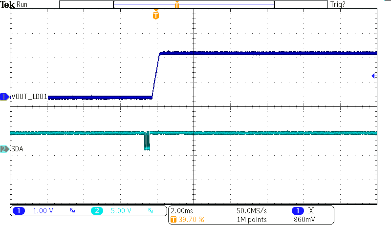 BQ25190 LDO1 啟用(空載) BQ25190 LDO1 啟用(空載)