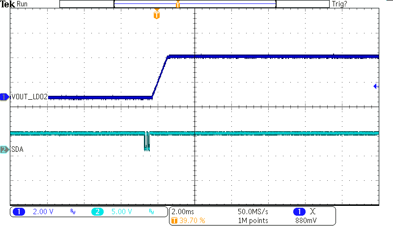 BQ25190 LDO2 啟用(空載) BQ25190 LDO2 啟用(空載)