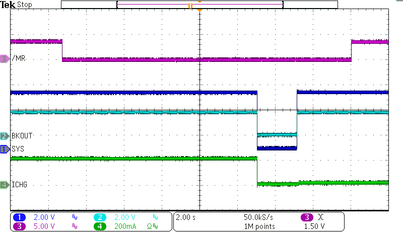 BQ25190 通過(guò)按鈕 (MR) 按壓實(shí)現(xiàn)硬件復(fù)位(帶適配器) BQ25190 通過(guò)按鈕 (MR) 按壓實(shí)現(xiàn)硬件復(fù)位(帶適配器)