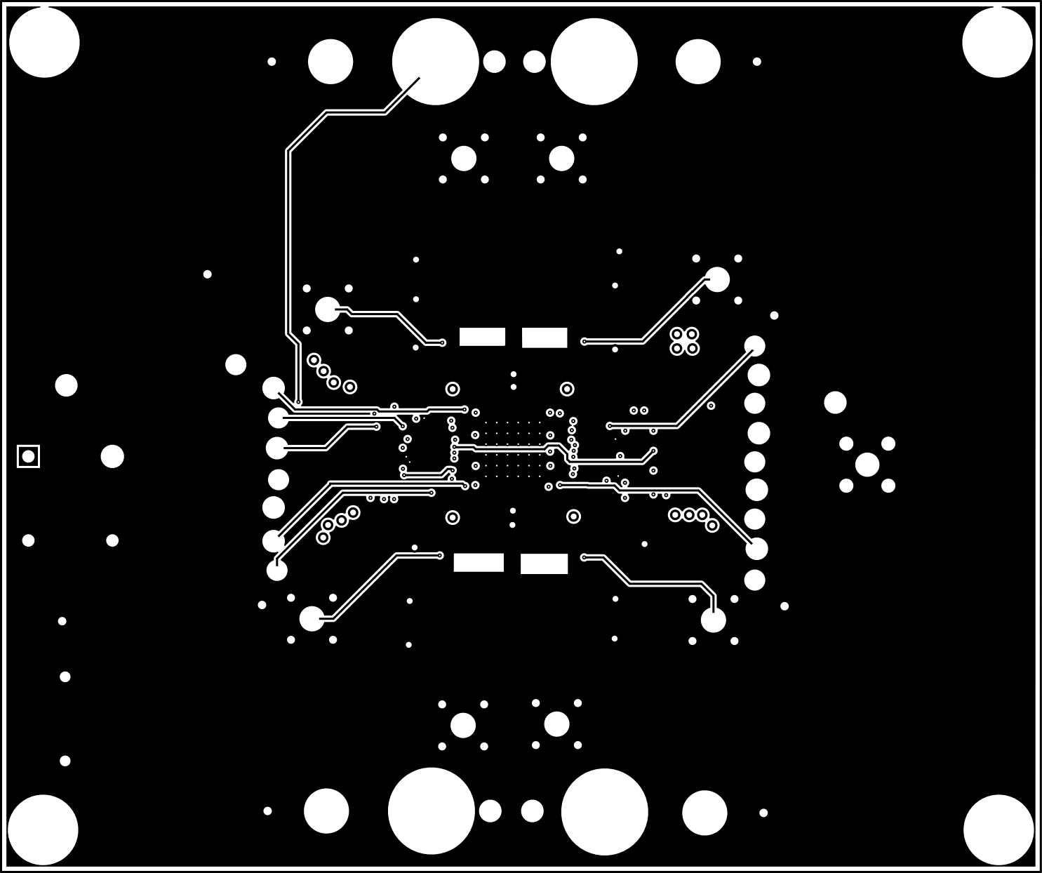 TPS7H4104-SEP TPS7H4102-SEP PCB 布局示例（內(nèi)層） 2