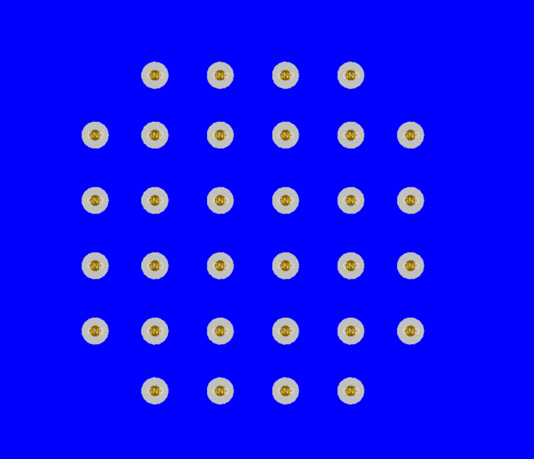 LMK5C23208A LMK5C23208A 的 PCB 布局示例，底層