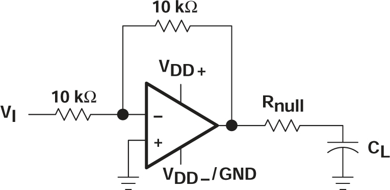 TLV2711 串聯(lián)電阻電路